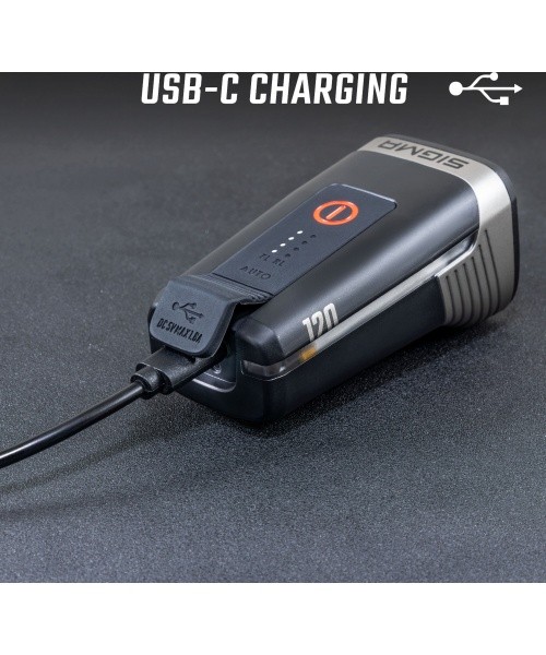 Priekinė lempa Sigma Aura 120 Link USB