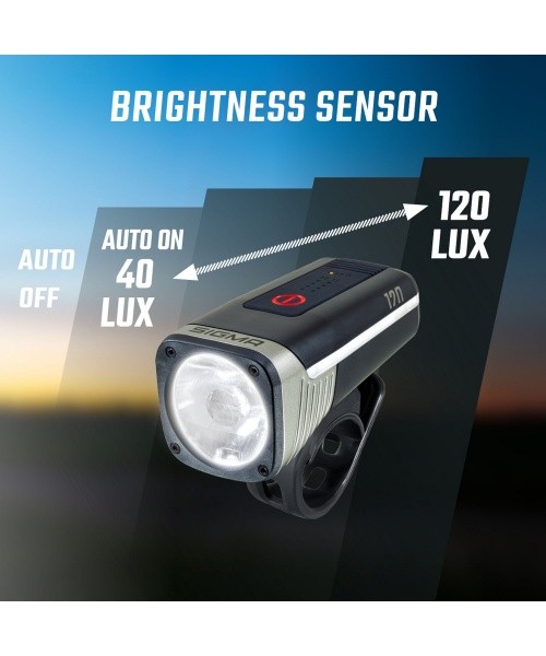 Priekinė lempa Sigma Aura 120 Link USB