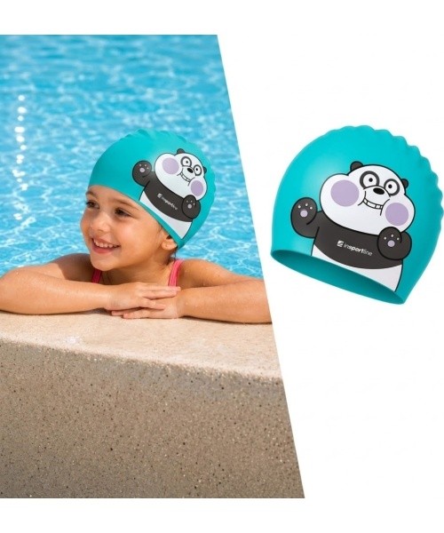 Children’s Swim Cap inSPORTline Swimino - Panda