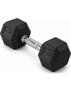 FiTKER® HEX PRO Rubber Dumbbell - 12.5 kg