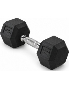 Guminis hantelis HEX PRO - 15 kg