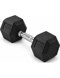 Guminis hantelis HEX PRO - 25 kg