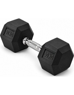 Guminis hantelis HEX PRO - 30kg