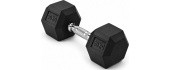 FiTKER® HEX PRO Rubber Dumbbell - 30kg