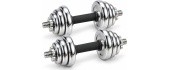 Chrome Dumbbell Set with Carry Case - 30kg