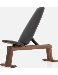 WeightBench Nussbaum Schwarz - Kunstleder