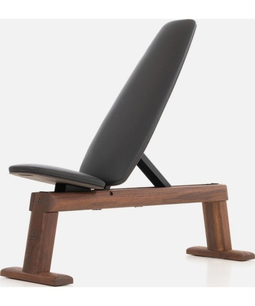 WeightBench Nussbaum Schwarz - Kunstleder
