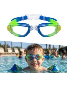 Vaikiški plaukimo akiniai inSPORTline Aquanino - Blue-Green