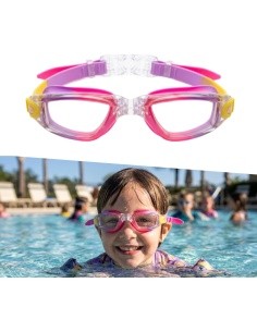 Junior Swimming Goggles inSPORTline Aquanino - Pink-purple