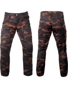 Men’s Motorcycle Pants BOS Cargo D - Brown Camo