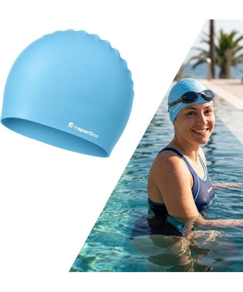 Swimming Cap inSPORTline Streamis - Ryškiai mėlyna