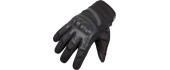 Motorcycle Gloves BOS Oxford - Black-Fluo