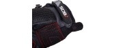 Motorcycle Gloves BOS Oxford - Black-Fluo