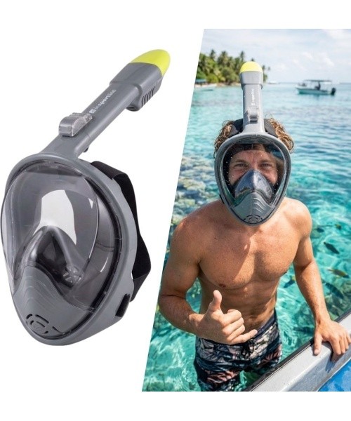 Snorkeling Mask inSPORTline Subvion - Dark Grey