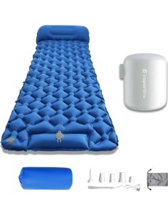 Inflatable Sleeping Pad w/ Mini Pump inSPORTline Soultea 190 x 60 x 6 cm