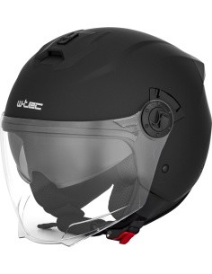 Open-Face Motorcycle Helmet W-TEC Besalu - Matinė juoda