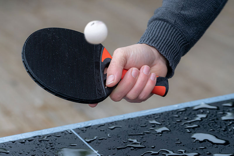 Racket in use